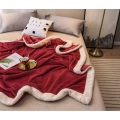Claroom Solid Weighted Blanket Winter Thick Warm Blanket Coral Fleece Double-sided Blanket For Bed XP29#