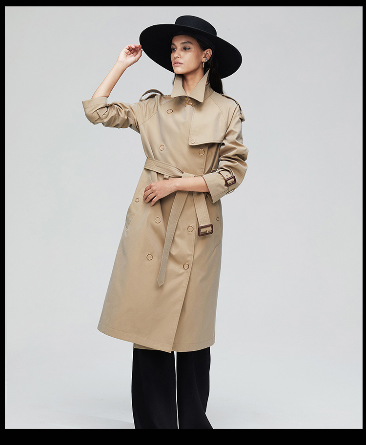 Casual Women Long Trench Coat