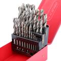 25pcs HSS Twist Drill Bit Set in Metal Cobalt Drill Bit With Red Box 1- 13mm