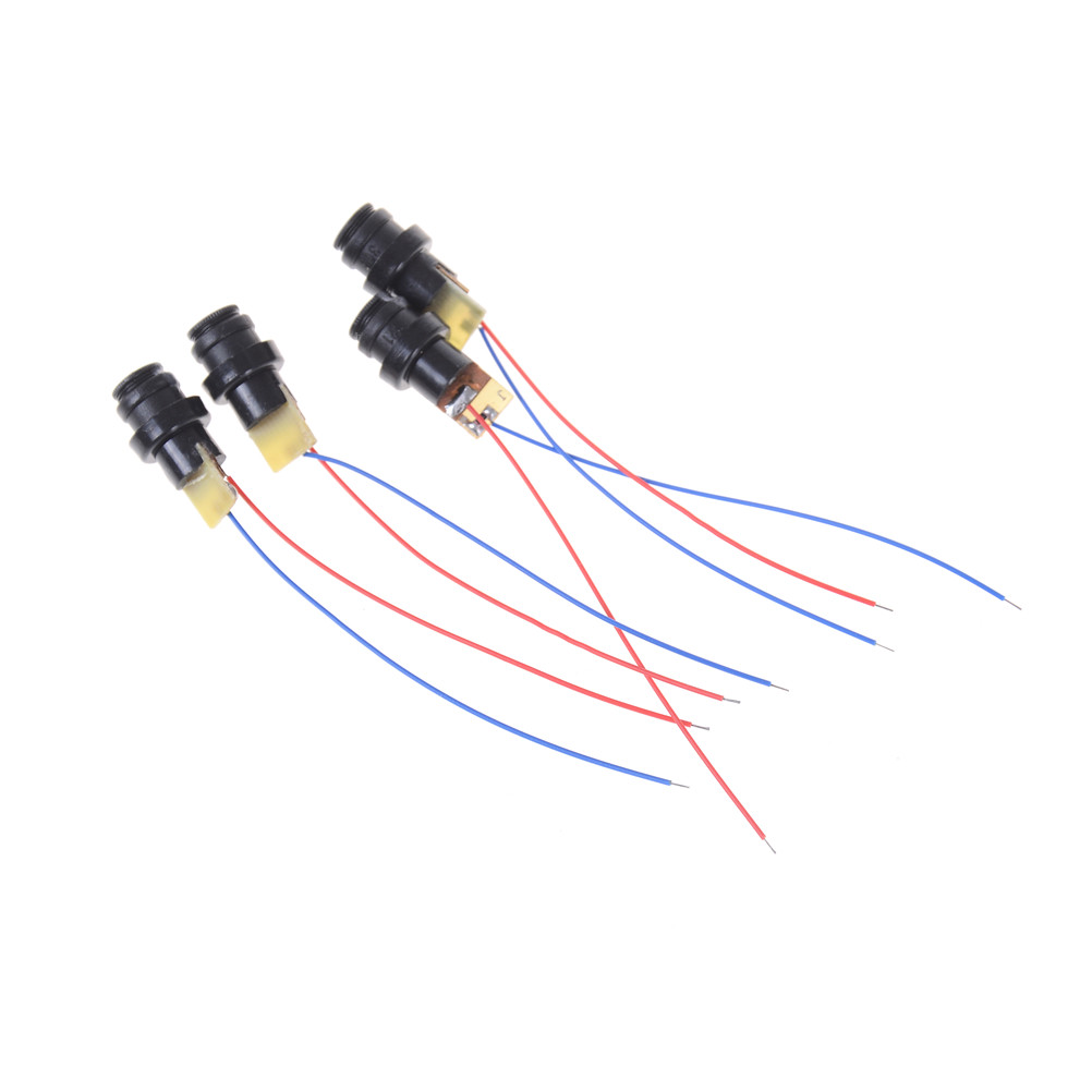 2Pcs/lot 4.5V 12mm Black Red Laser Head Module Plastic Laser Diode Laser Dot P0.05