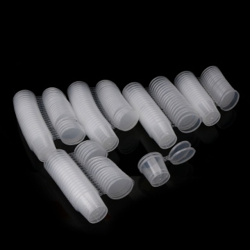 100Pcs 25ml Small Plastic Disposable Sauce Cups Plastic Disposable Sauce Cups With Lid Food Storage Containers Boxes