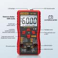 ANENG M118A Digital Mini Multimeter Tester Auto Mmultimetro True Rms Tranistor Meter with NCV Data Hold 6000counts Flashlight