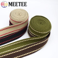 5Meters 38mm Polyester Cotton Webbings High Tenacity Backpack Strap Webbing Ribbon Sewing Tape Bias Binding Clothes Accessories