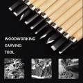 Doersupp Wood Carving Chisels Knife 3/8/12pcs/Set For Basic Wood Cut DIY Tools and Woodworking Gouges Professional Hand Tools