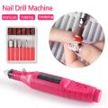1set Power Professional Electric Manicure Machine Pen Pedicure Nail File Nail Tools 6 Bits Drill Nail Drill Machine Equipment
