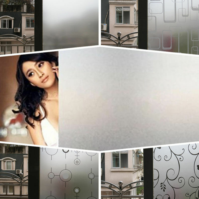 High Quality Waterproof Frosted Privacy Window Glass Cover Film Sticker 45x200CM