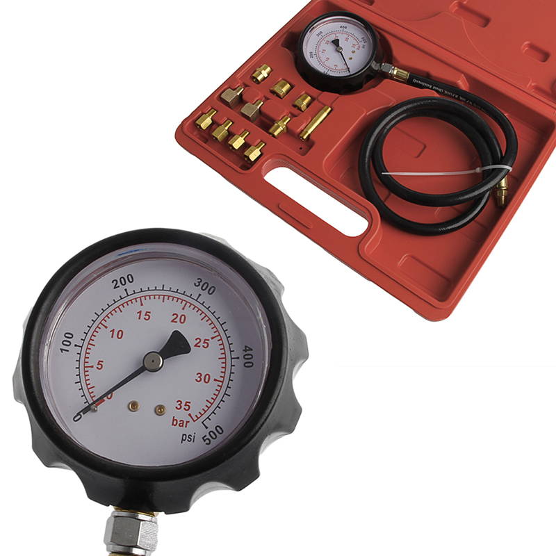 Car Fuel Pressure Testers Auto Car Wave Box Cylinder Pressure Meter Oil Pressure Tester Gauge Diagnostic Service Set Tools