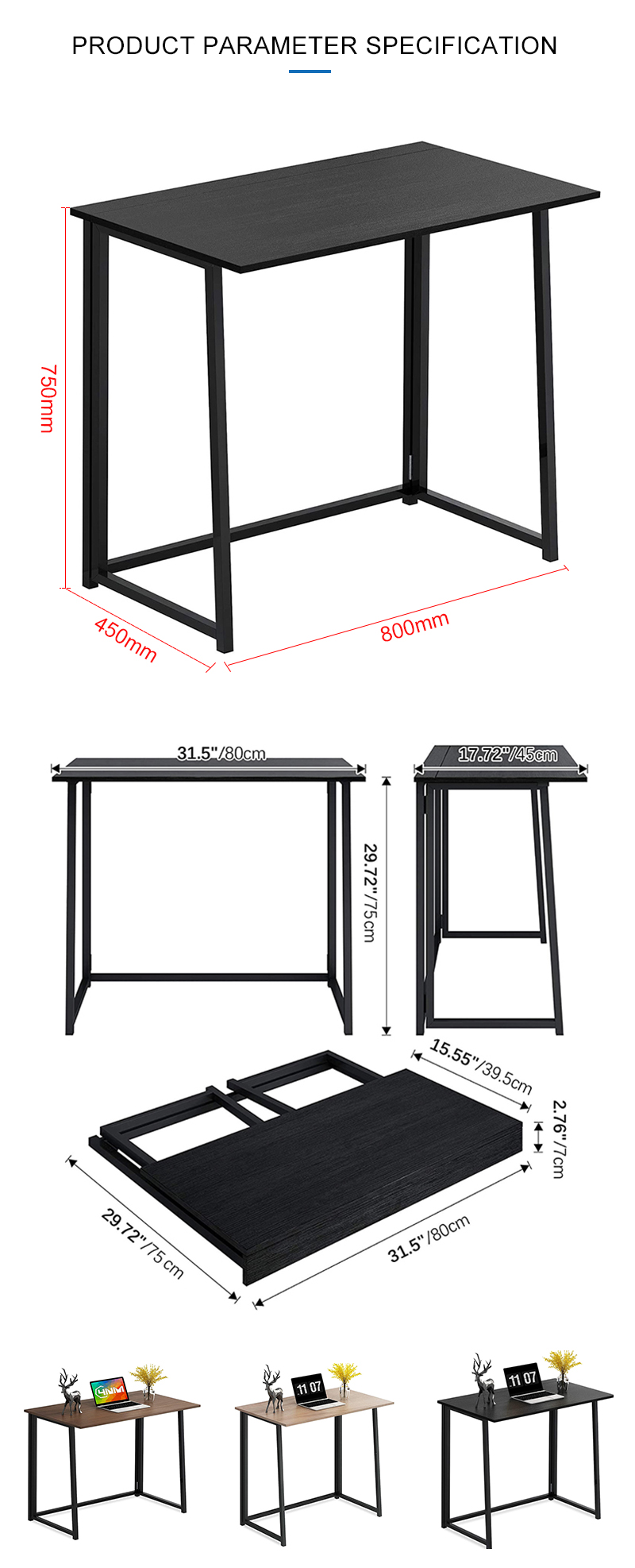 Home Office Desk Table Computer Folding Tables