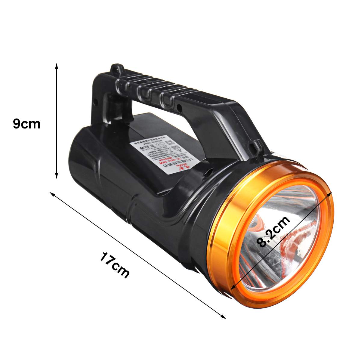 50W Handheld Super Bright LED Spotlight Portable Spotlights Flashlight Lithum Battery Strong Light Searchlight for Expeditions