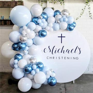 Blue Macaron Balloon Garland Birthday Party Decor Kids Baby Shower Decorations Ballon Arch Wedding Party Globos Gender Reveal