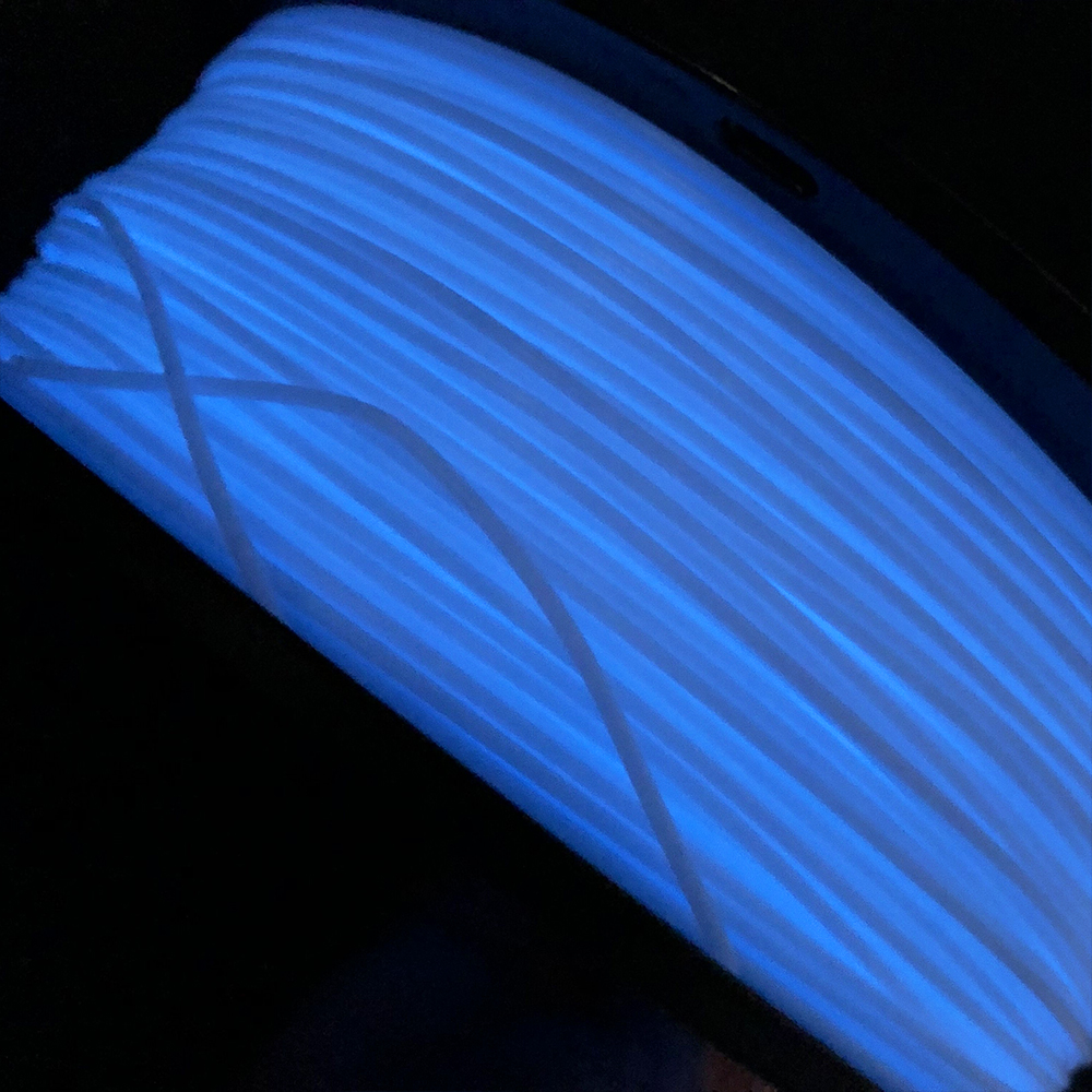 CREOZONE 3D Filament Glow in the Dark Series PLA ABS Plastic Filament for 3D Printer 15% Noctilucent Powder 1.75 1KG Spool