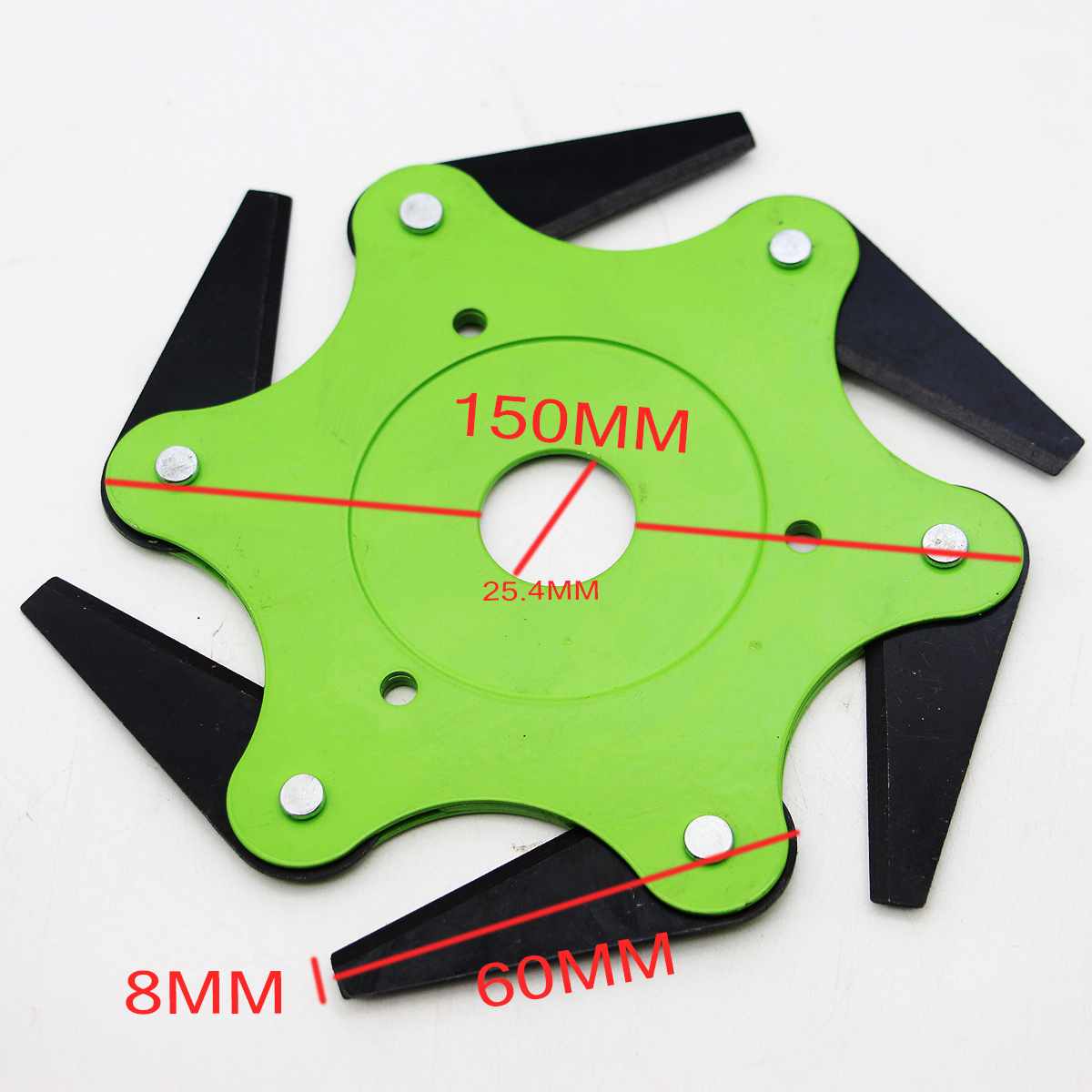 65Mn 6 Blades Cutter Head Grass Trimmer Brush Grass Brush Cutting Head Garden Power Tool Accessories for Lawn Mower