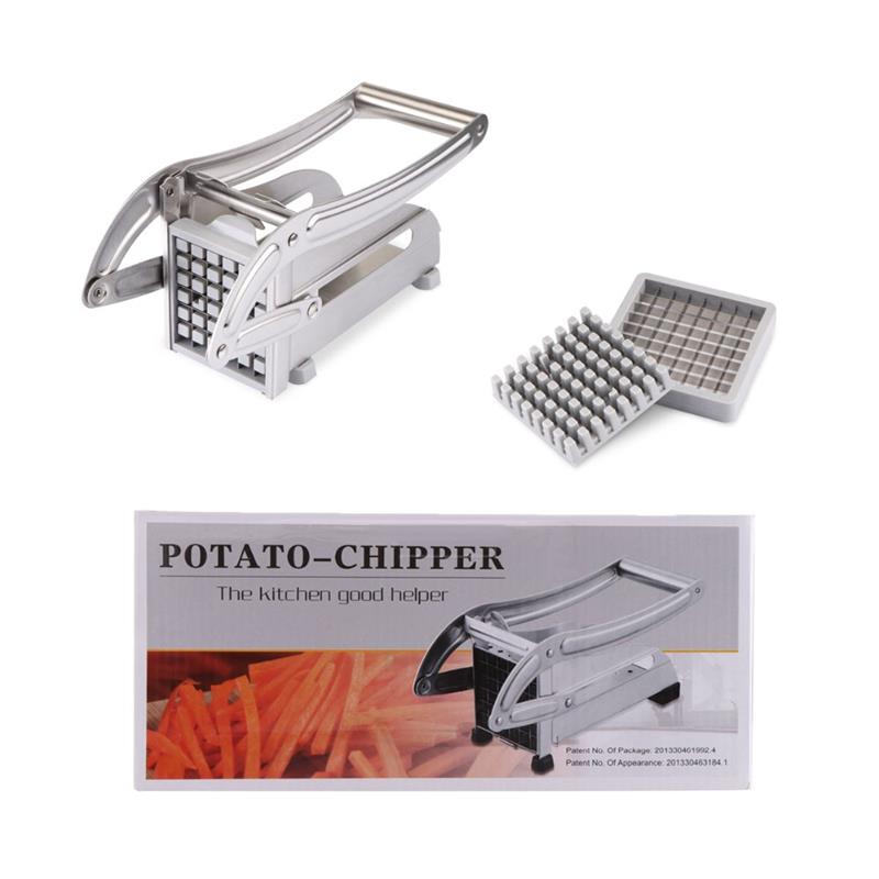 Konesky Stainless Steel French Fry Potato Cutter Slicer Chipper Kitchen Gadgets Cucumber Slice CutPotato Chips Making Machine
