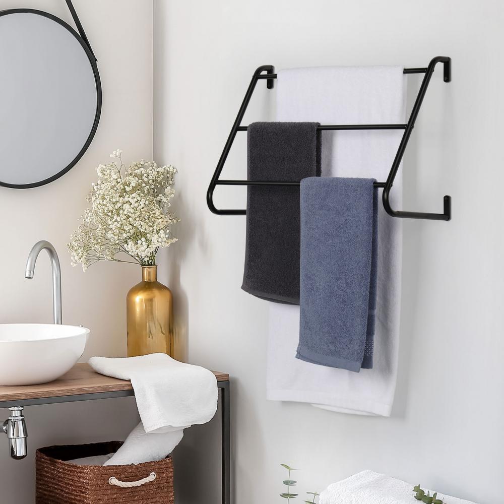 3-Tier Towel Holder Bathroom Towel Rack for Wall