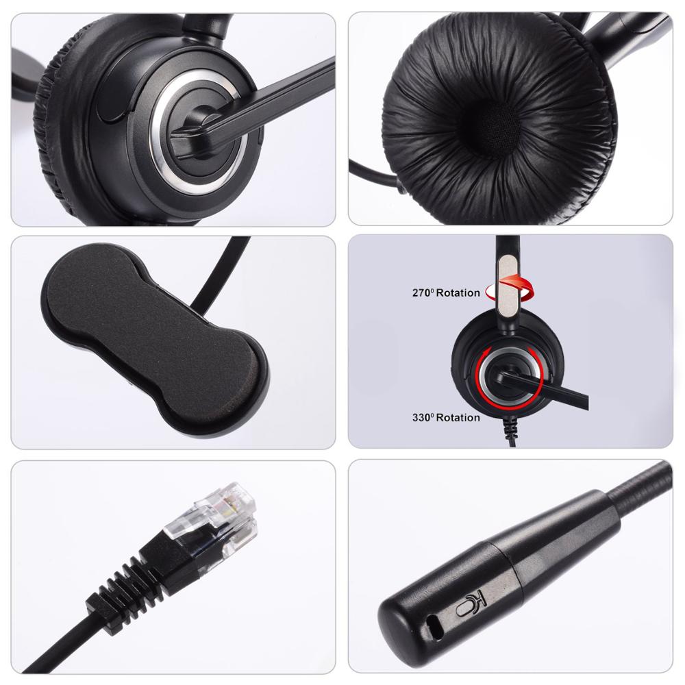 PROMOTION!!! Telephone Headset Headphone with Mic for CISCO IP Phones 7940 7941 7942 7945 7960 7961 7962 7965 89XX 99XX 6921 etc