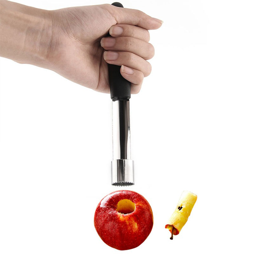 Hot Stainless Steel Apple Corer Pear Fruit Vegetable tools Core Seed Remover Cutter Seeder Slicer Knife Kitchen Gadgets Tools