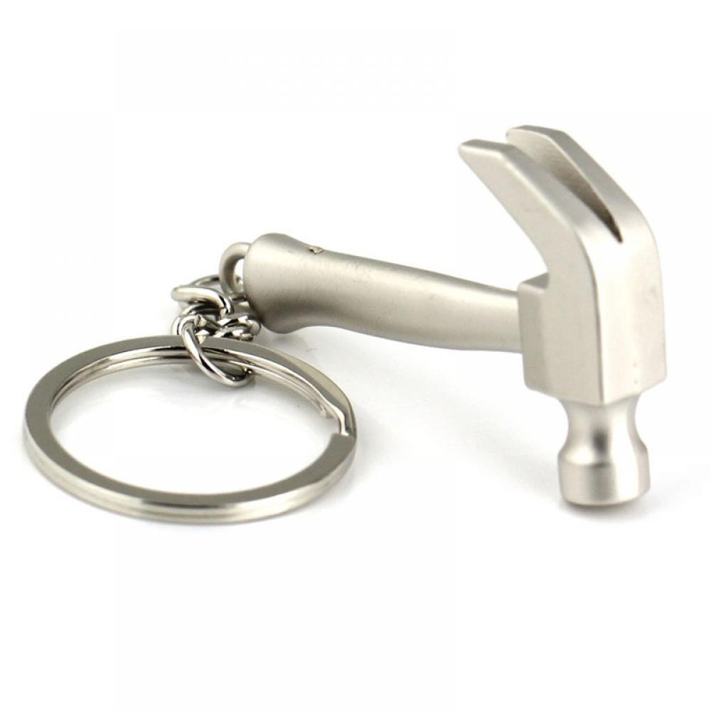 Creative Metal Claw Hammer Keyring Men Ornament Pendant Fashion Metal Hammer Keychain free shipping EDC