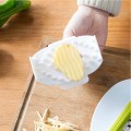 HOMETREE 1Pcs New Vegetable Cutter Finger Scratch Protector Does Not Hurt Hand Protect Kitchen Gadget Specialty Tools White H755