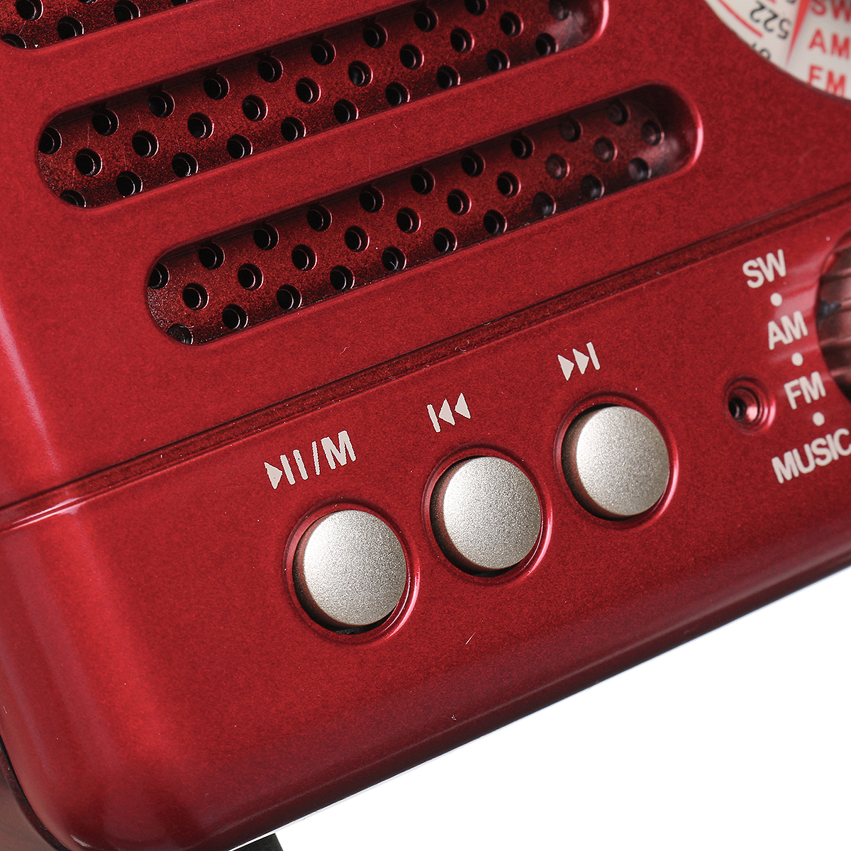 130x90x70mm Red/Coffee Portable Vintage Retro Radio AM FM SW bluetooth Speaker TF Card Slot USB Charging Home Travel Mini Radio