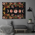 Landscape Forest Mysterious Tree Psychedelic Tapestry Starry Sky Carpet Moon Tapestry Wall Hanging Decoration Home RoomTapestry