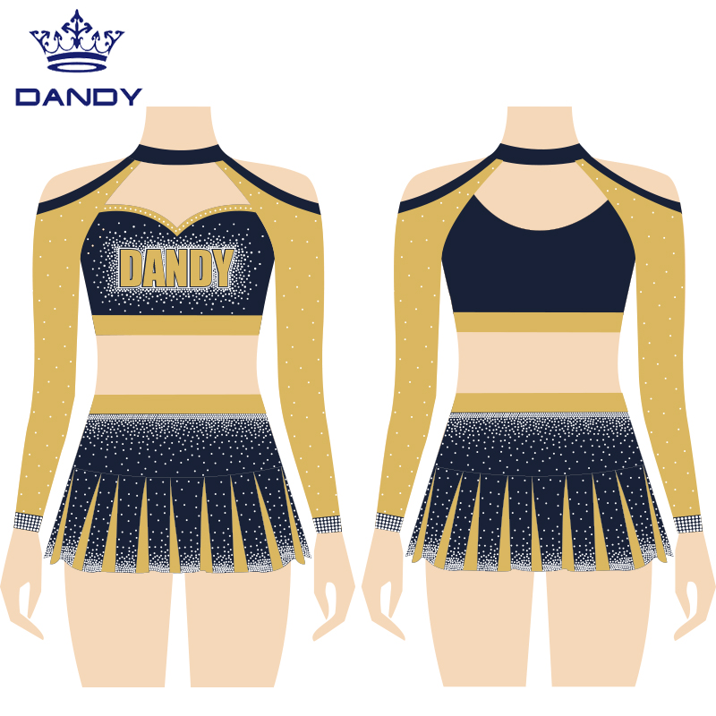 cheer uniforms with rhinestones