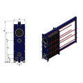 Gasket Plate Heat Exchanger For Condenser Water Heater