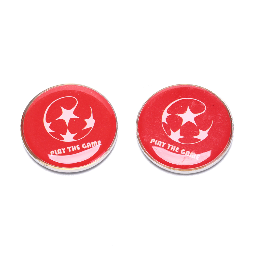 1PC Sports PVC Soccer Football Champion Pick Edge Finder Coin Toss Referee Side Coins For Table Tennis Football Matches