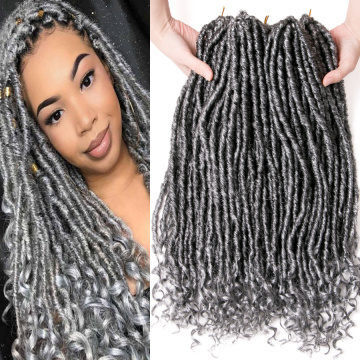 Crochet Faux braids Hair Extensions Focs Locs Curly 18 inch 20 strands/pcs Synthetic hair Dreads Hairstyle Ombre Crochet Braids