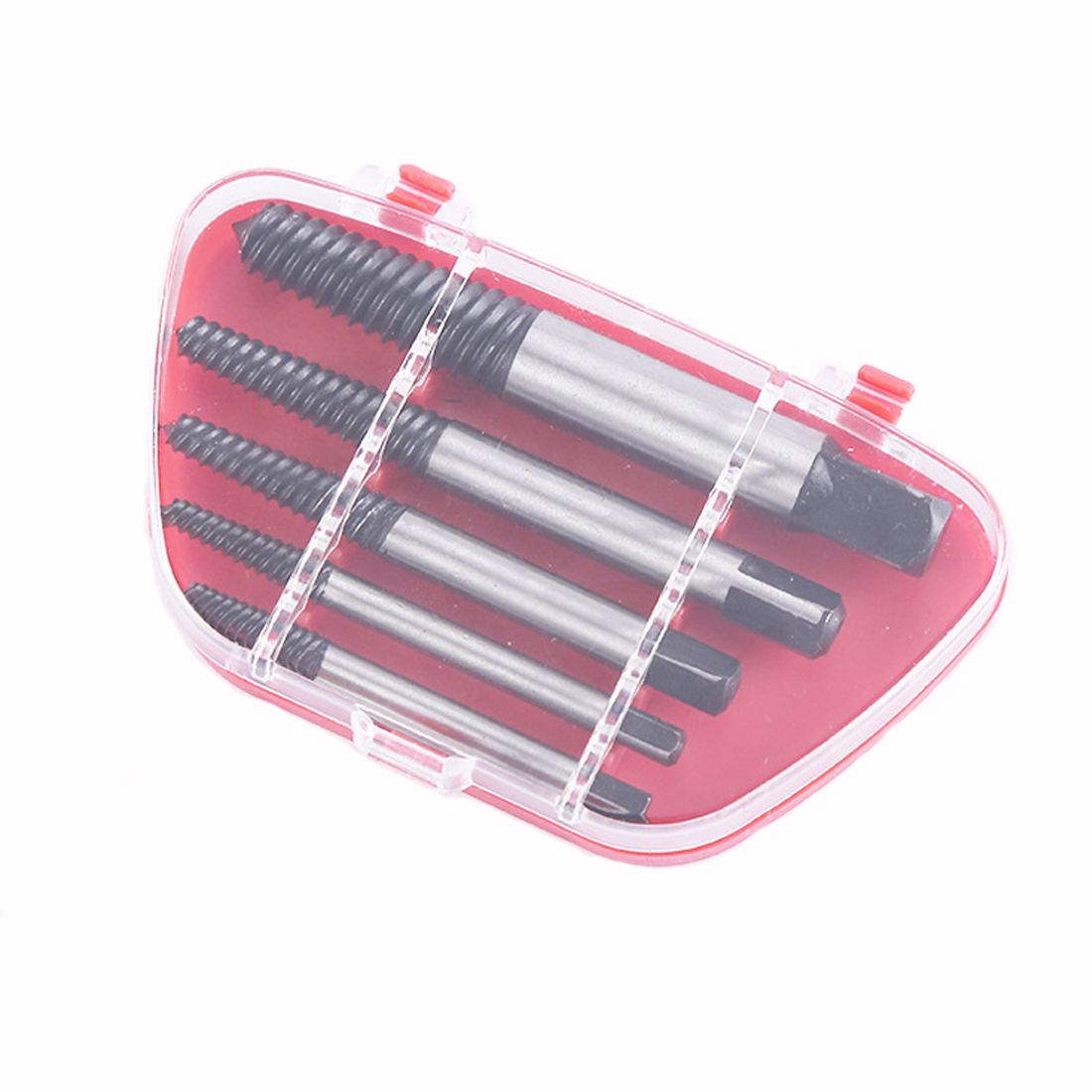5pcs/6pcs Screw Extractors Damaged Broken Screws Removal Tool Used in Removing the Damaged Bolts Drill Bits With Case