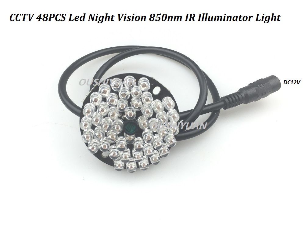 CCTV 48PCS Leds Night Vision 850nm IR Illuminator Light For Camera