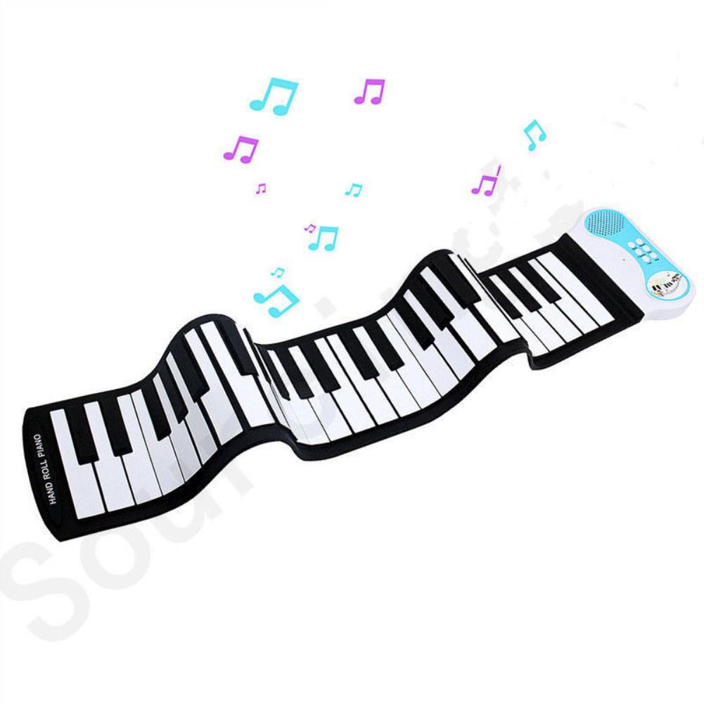 49 Keys Roll Up Piano Eletronic Organ with Speaker Portable Folding Electronic Keyboard Pianos Music Instrument