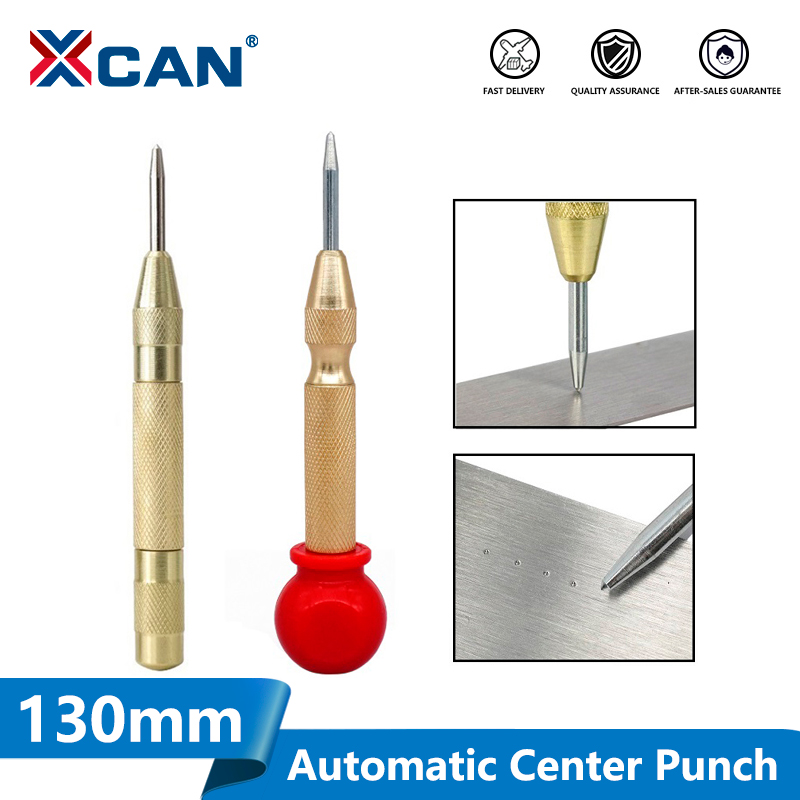 XCAN 1pc 130mm Automatic Center Punch Drill Bit Spring Loaded for Marking Starting Hole Center Pin Punch Drill Bit