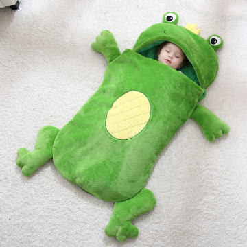 Baby Sleeping Bag kids Child Cocoon Wrapped Cute Frog Bear Baby Blanket Wrapped Parcel Anti-kick artifact baby winter thickening