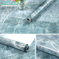 Marble Aluminum Foil Kitchen Stickers Oil-proof Waterproof Self Adhesive Wallpaper PVC Bathroom Wall Stickers Contact Paper Film
