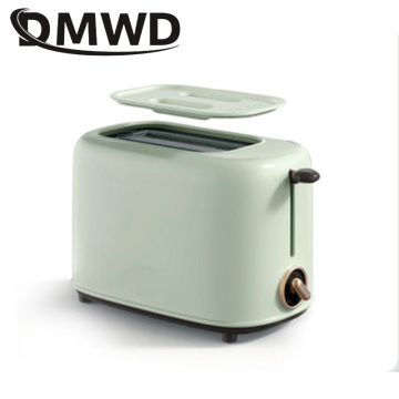 DMWD 2 Slices Electric Stainless steel Toaster Automatic Bread Maker Breakfast Baking Machine Two Slot Toast Sandwich Grill Oven