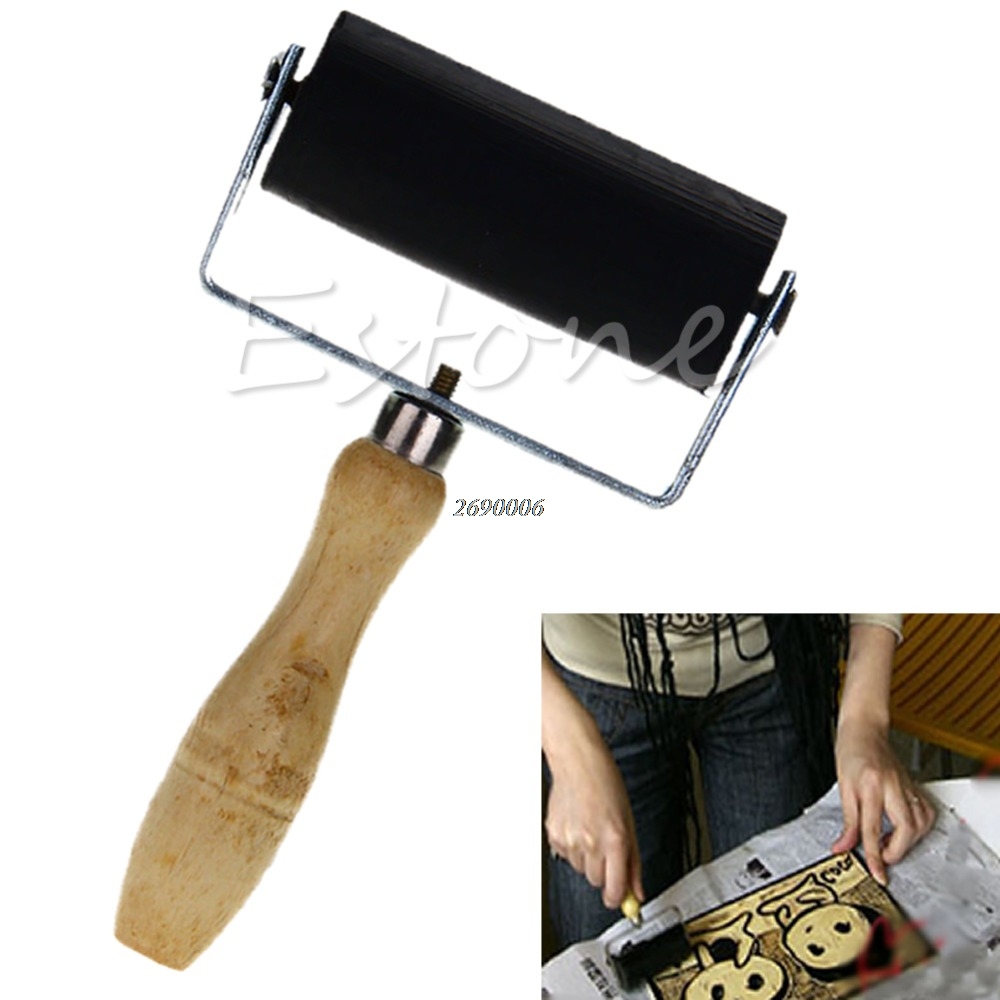 6cm Professional Brayer Ink Painting Printmaking Roller Art Stamping Tool