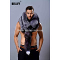 Fashion Winter men Winter Real Fur shawls and scarves Luxury Genuine fox fur scaves for Men warm thermal Wedding Scarves