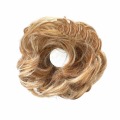 Mix Gray Blond Brown White Curly Messy Bun Hair Piece Hairpiece Accessories Hair Bun Rubber Ring Fake Natural Look Extensions