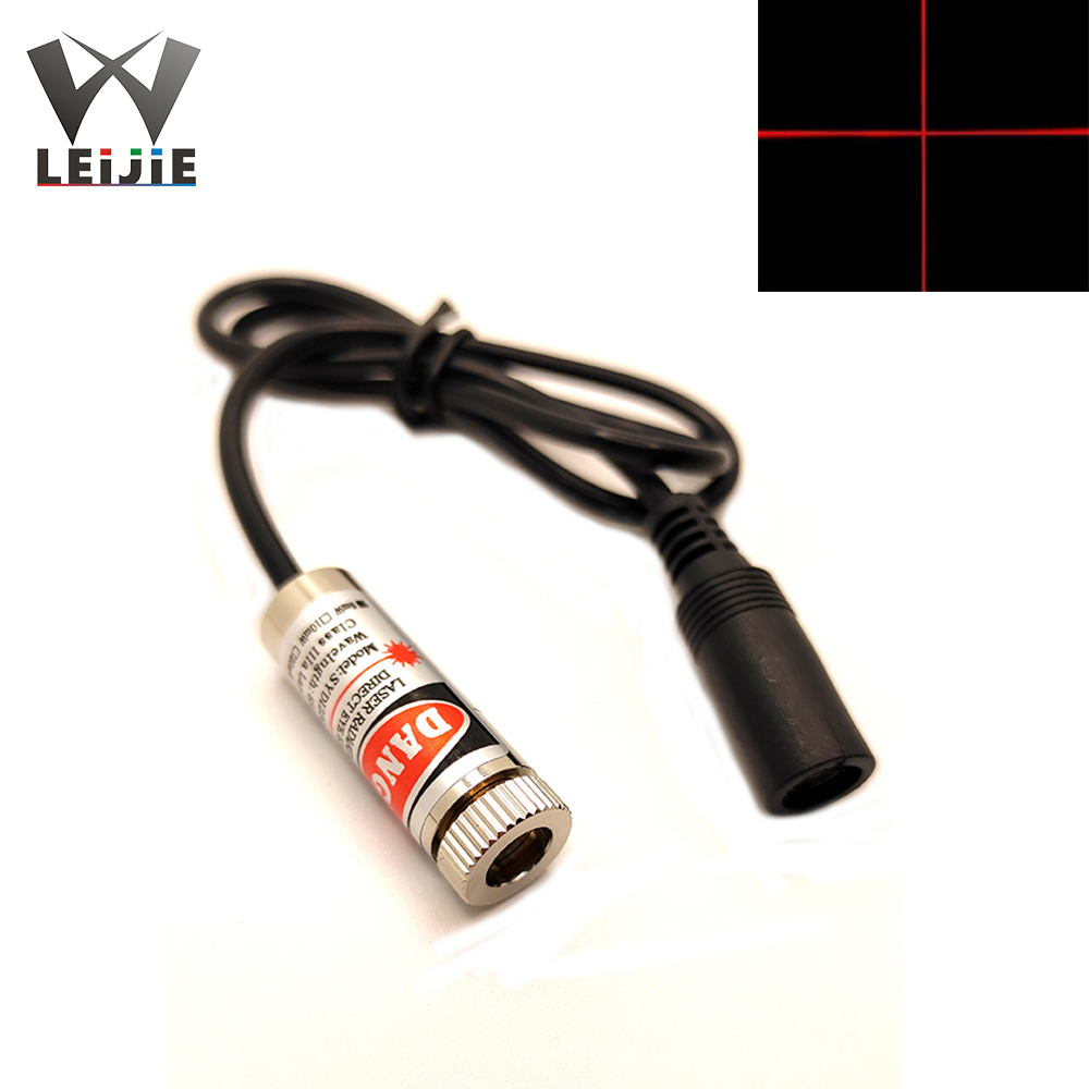 Focusable 650nm 5mW 12*35mm DOT/Line/Cross DC 3V / 5V / 9V / 12V Red Laser Module 12mm LED LD Module