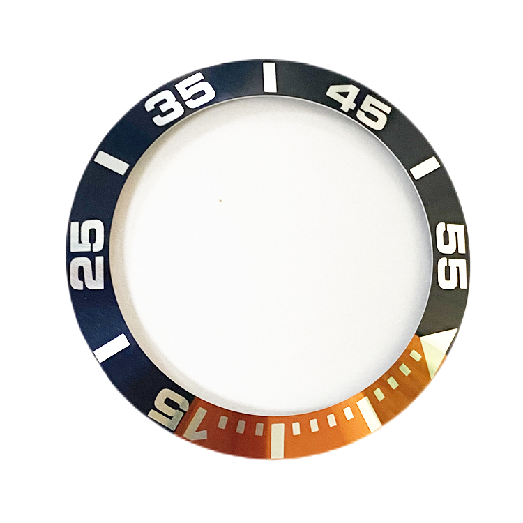 two color bezel for watch 