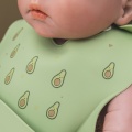 Baby Bibs Waterproof Silicone Tableware Avocado Bib Feeding Tableware Adjustable Feeding Burp Cloth Drooling Scarf Dropship