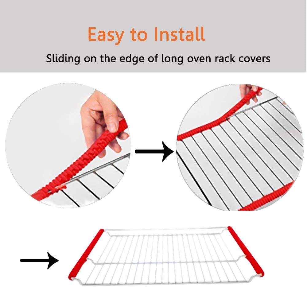 Silicone Oven Rack guard Cover Edge Liner Protector