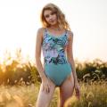 July Sand Swimwear Woman One Piece Swimsuit Sexy Lady Floral Printed Fitness Bathing Suit Women High-end Swimwear
