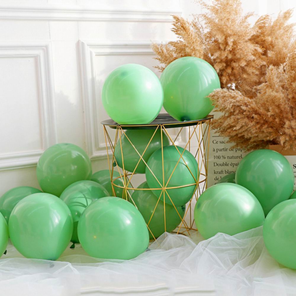 10inch 10/30/50pcs Bean Green balloons retro dark green balloons Wedding Decor Event Party Supplies Helium balloon Arch Globos