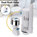 Water Tank Dual Flush Fill Drain Valves Flush Push Button Water Tank Part for Universal Seats Toilet LB88
