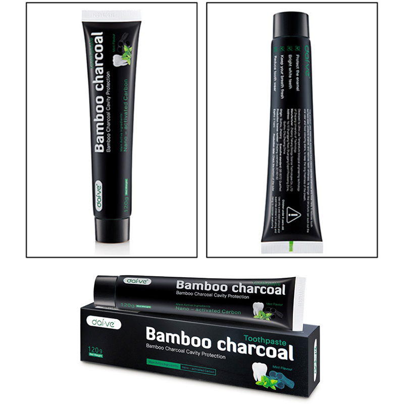 Bamboo charcoal whitening toothpaste Remove Stains Fresh Breath Whitening Gum Care Strong Teeth Toothpaste