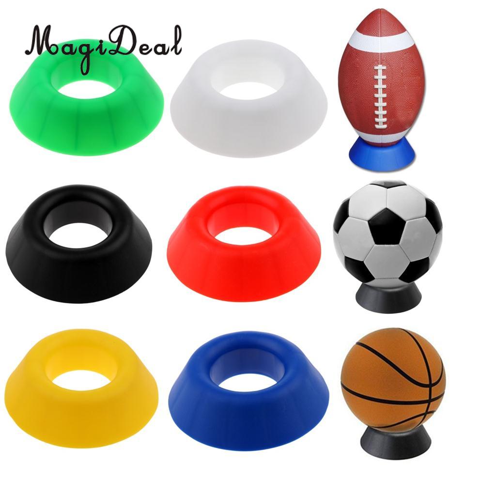 MagiDeal Durable Ball Stand - Basketball Football Soccer Rugby Ball Display Holder Rack for Box Case - Lightweight & Practical