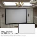 4:3 Portable Foldable Projector Screen Wall Mounted Home Cinema Theater 3D HD Projection Screen Canvas