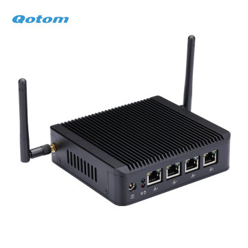 Qotom Mini PC Q190G4U with 4 Gigabit NIC to build a router/ firewall, Fanless PFSense appliance, J1900 Mini PC Quad core 2 GHz