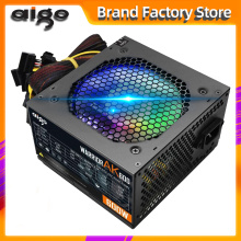 Aigo AK600 Max 600W Power Supply PSU PFC Silent Fan ATX 24pin 12V PC Computer SATA Gaming PC Power Supply For Intel AMD Computer